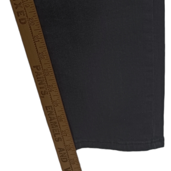 SATIN DOLL Black Manufactured Faded Skinny Slim Jeans 10 (Medium) - Picture 6 of 6